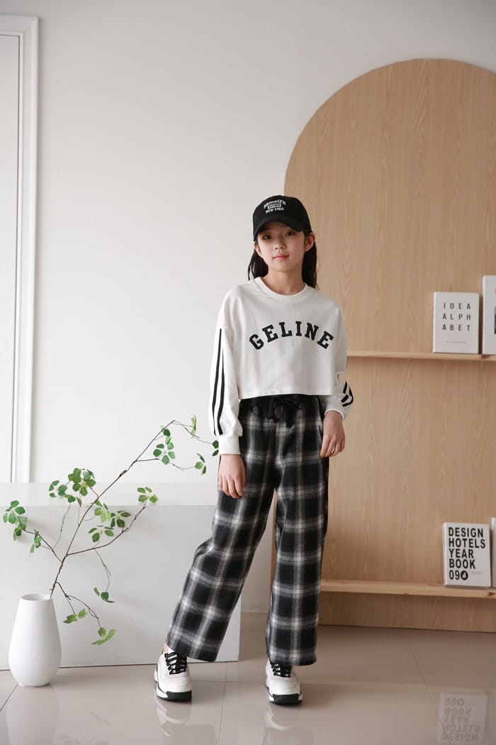 Donggrami - Korean Children Fashion - #designkidswear - Check Wide Pants - 5
