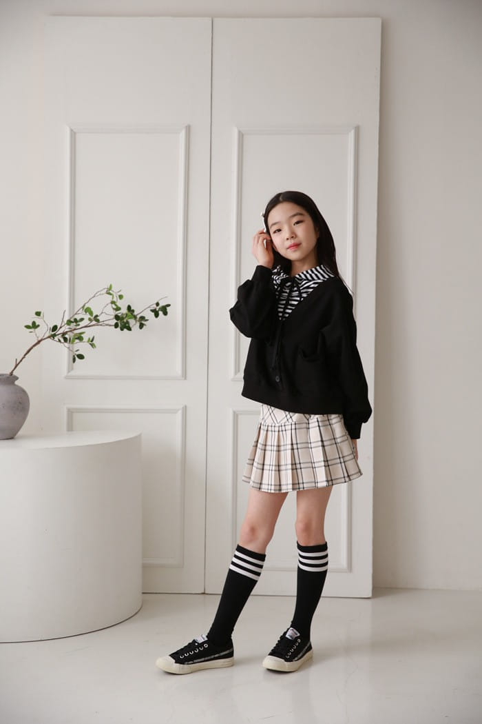 Donggrami - Korean Children Fashion - #prettylittlegirls - Check Wrinkle Skirt - 2