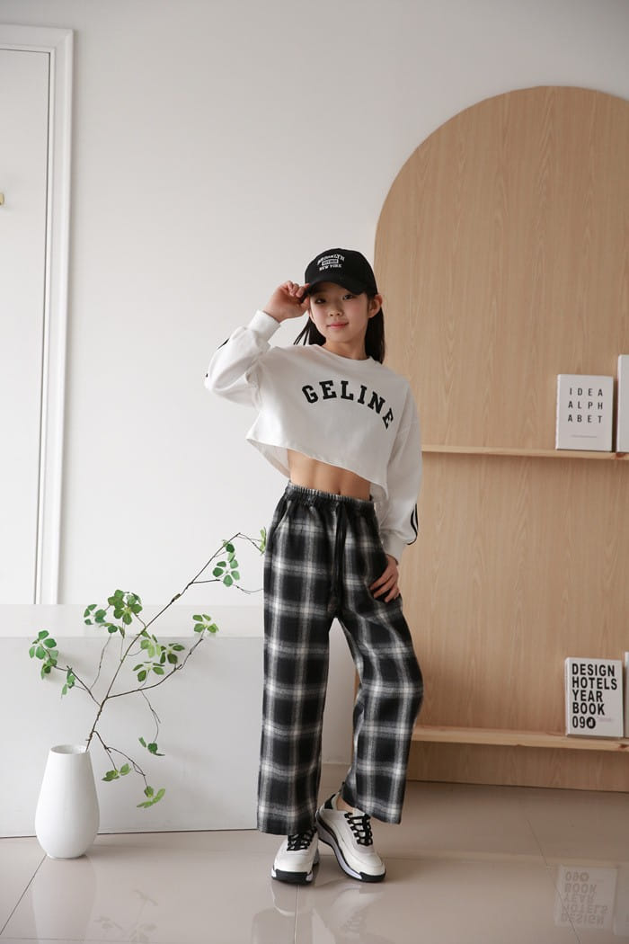 Donggrami - Korean Children Fashion - #stylishchildhood - Check Wide Pants - 2