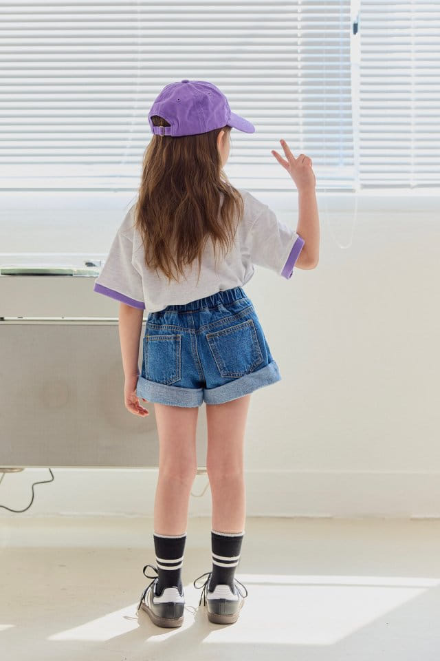Dore Dore - Korean Children Fashion - #kidsshorts - Ace Color Tee - 5