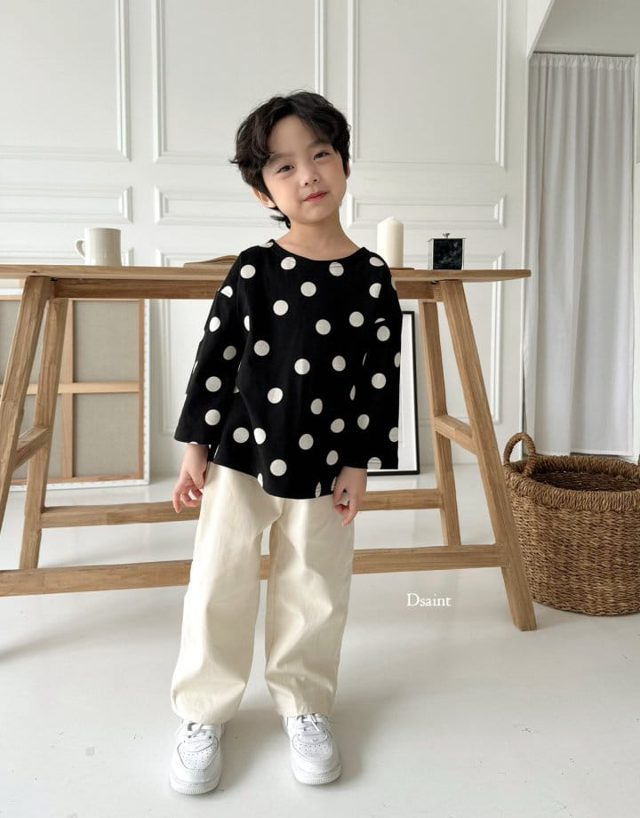 Dsaint - Korean Children Fashion - #Kfashion4kids - Ddang Ddang Dot Tee - 10