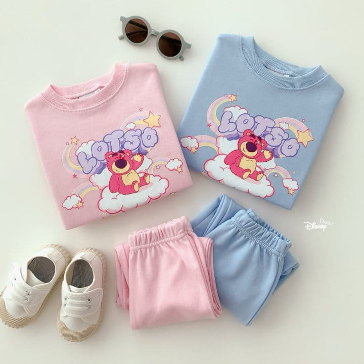 Dsaint - Korean Children Fashion - #Kfashion4kids - Cloud L Top Bottom Set - 3