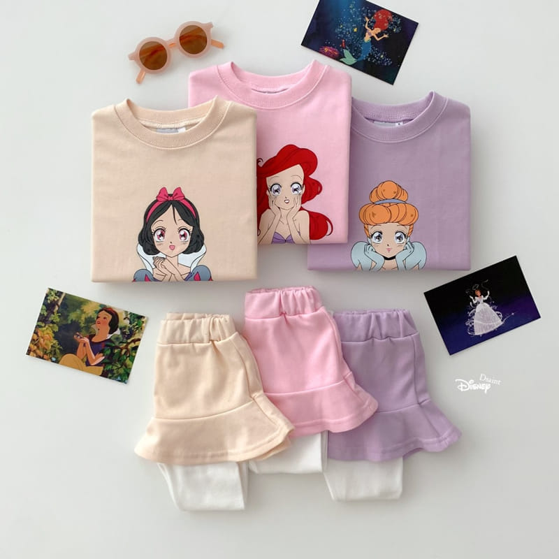 Dsaint - Korean Children Fashion - #childofig - Princess Skirt Leggings Top Bottom Set