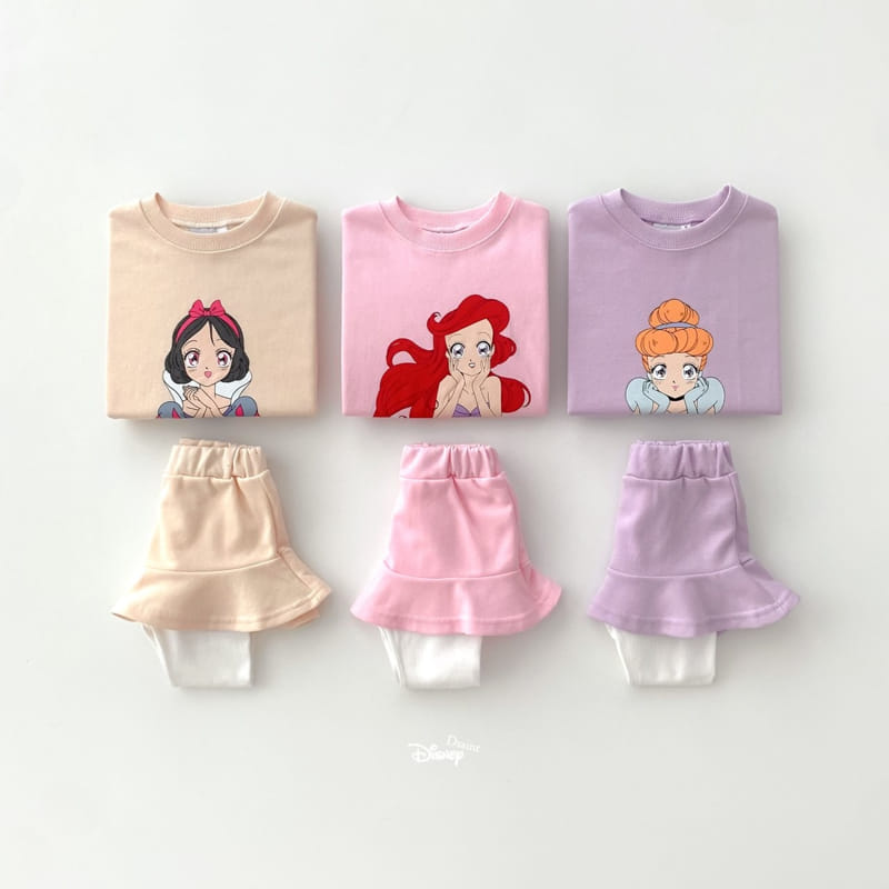 Dsaint - Korean Children Fashion - #childrensboutique - Princess Skirt Leggings Top Bottom Set - 2