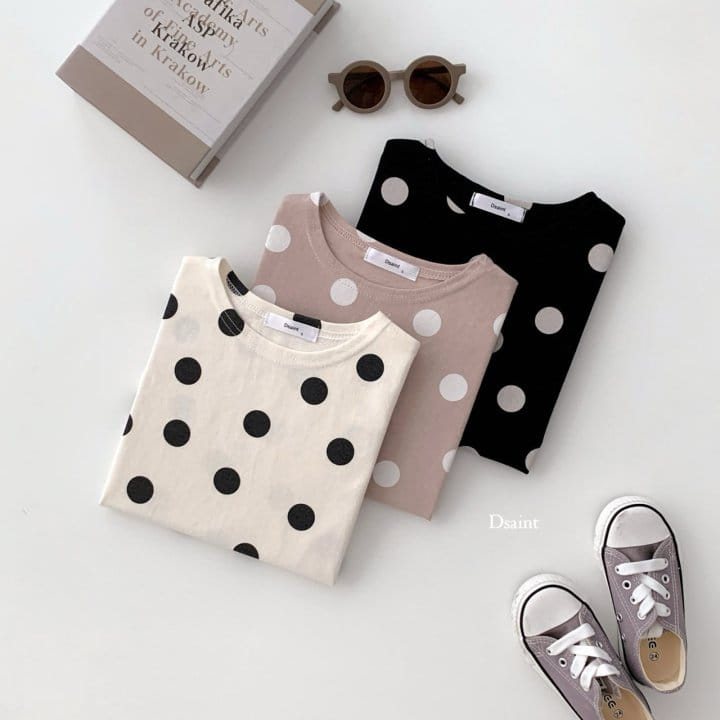 Dsaint - Korean Children Fashion - #childrensboutique - Ddang Ddang Dot Tee - 3
