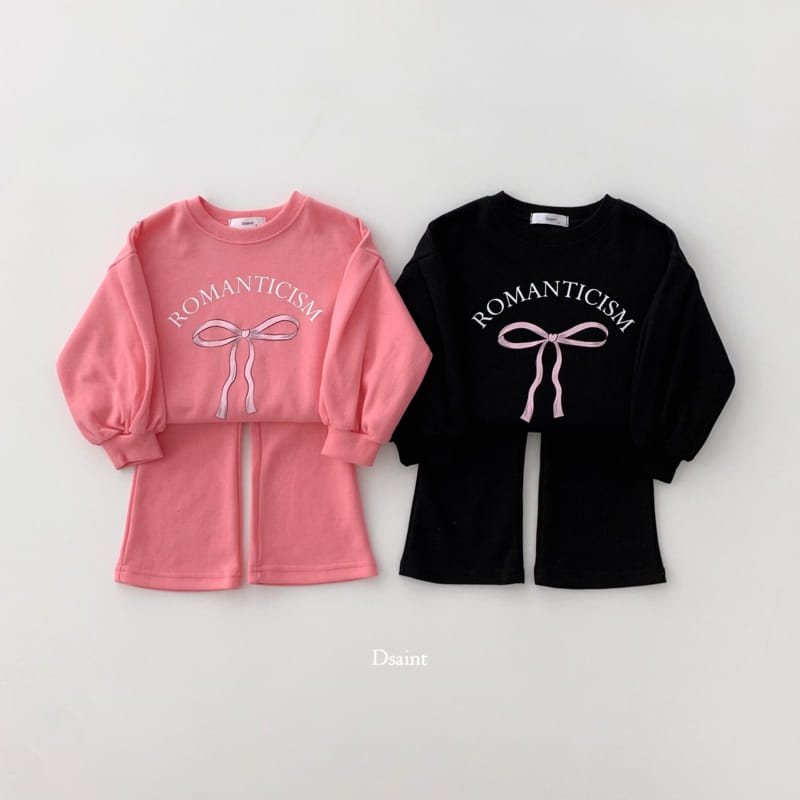 Dsaint - Korean Children Fashion - #designkidswear - Roman Ribbon Wide Top Bottom Set