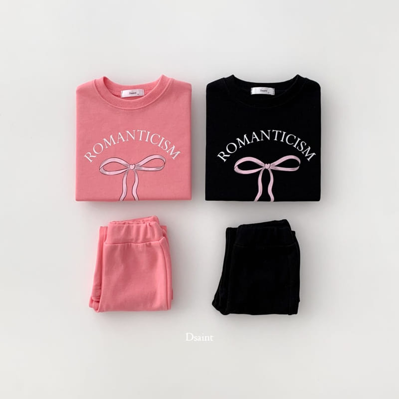 Dsaint - Korean Children Fashion - #discoveringself - Roman Ribbon Wide Top Bottom Set - 2