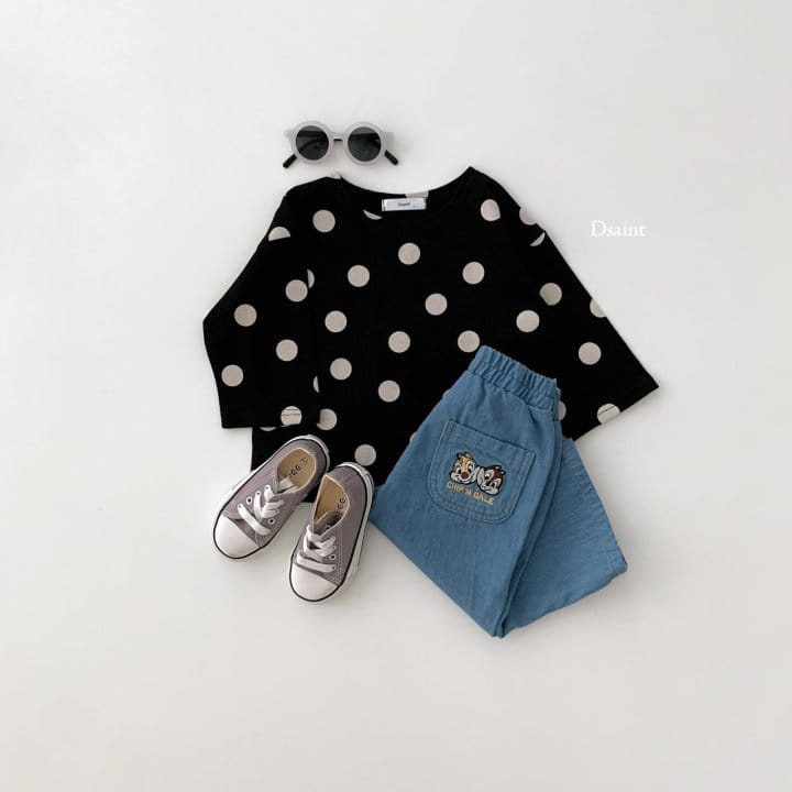Dsaint - Korean Children Fashion - #kidsshorts - Ddang Ddang Dot Tee - 7