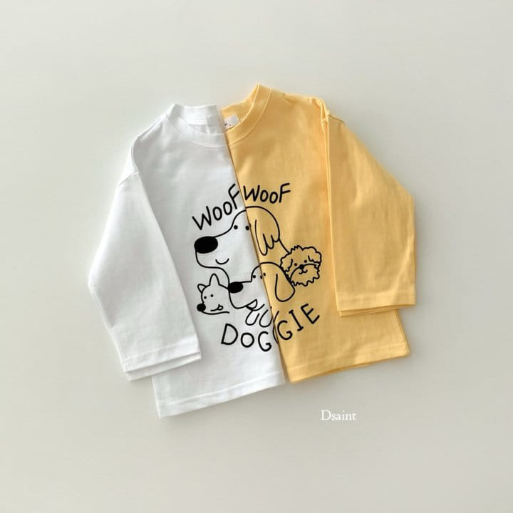 Dsaint - Korean Children Fashion - #kidsshorts - Dog Friend Tee