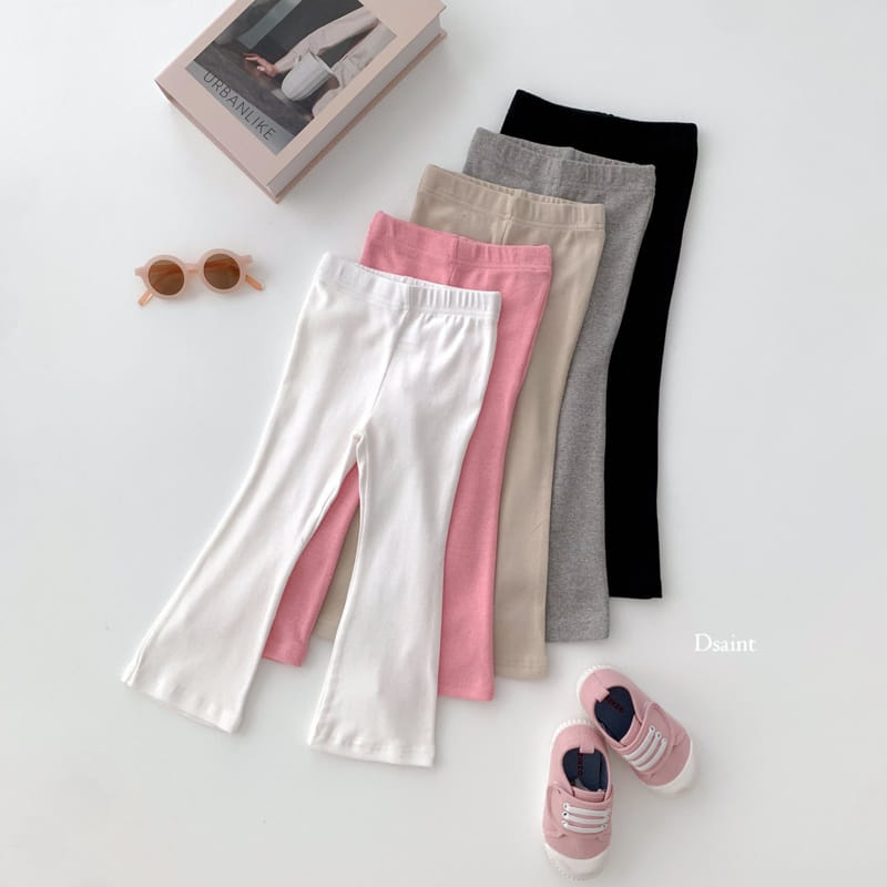 Dsaint - Korean Children Fashion - #kidsstore - Boots Cut Leggings - 2