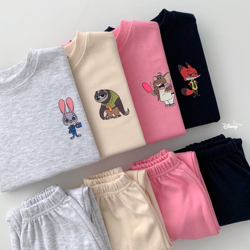 Dsaint - Korean Children Fashion - #littlefashionista - Zootopia Friend Top Bottom Set - 2