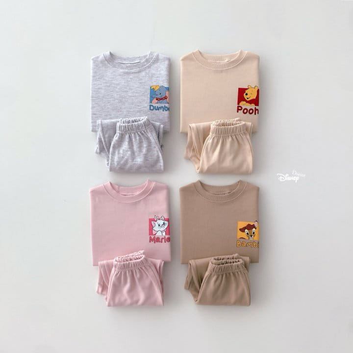 Dsaint - Korean Children Fashion - #littlefashionista - Square Animal Top Bottom Set
