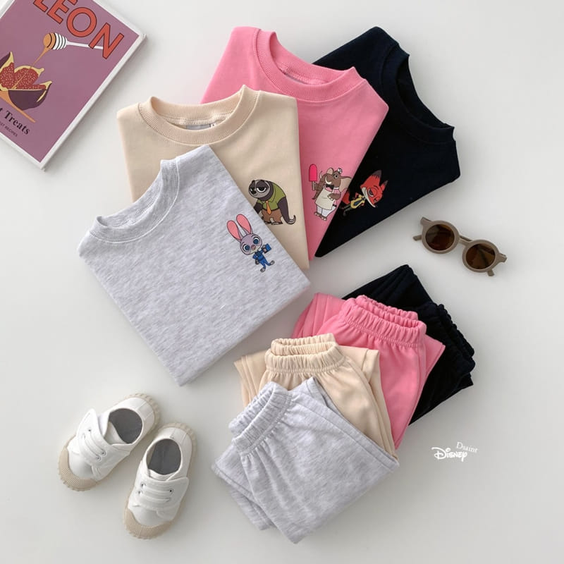 Dsaint - Korean Children Fashion - #magicofchildhood - Zootopia Friend Top Bottom Set - 3