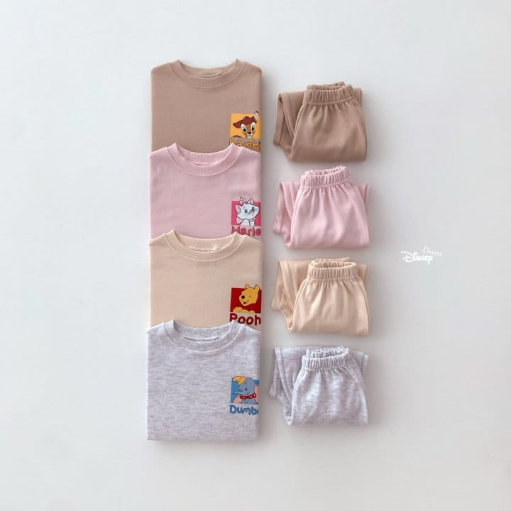 Dsaint - Korean Children Fashion - #magicofchildhood - Square Animal Top Bottom Set - 2