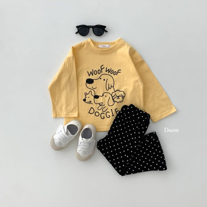 Dsaint - Korean Children Fashion - #minifashionista - Dog Friend Tee - 7