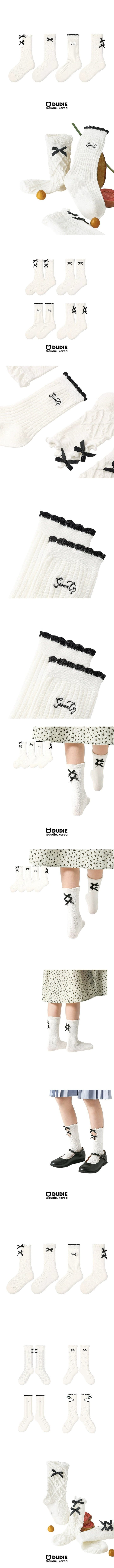 Dudie - Korean Children Fashion - #toddlerclothing - Ribbonti 4 Type Set - 2
