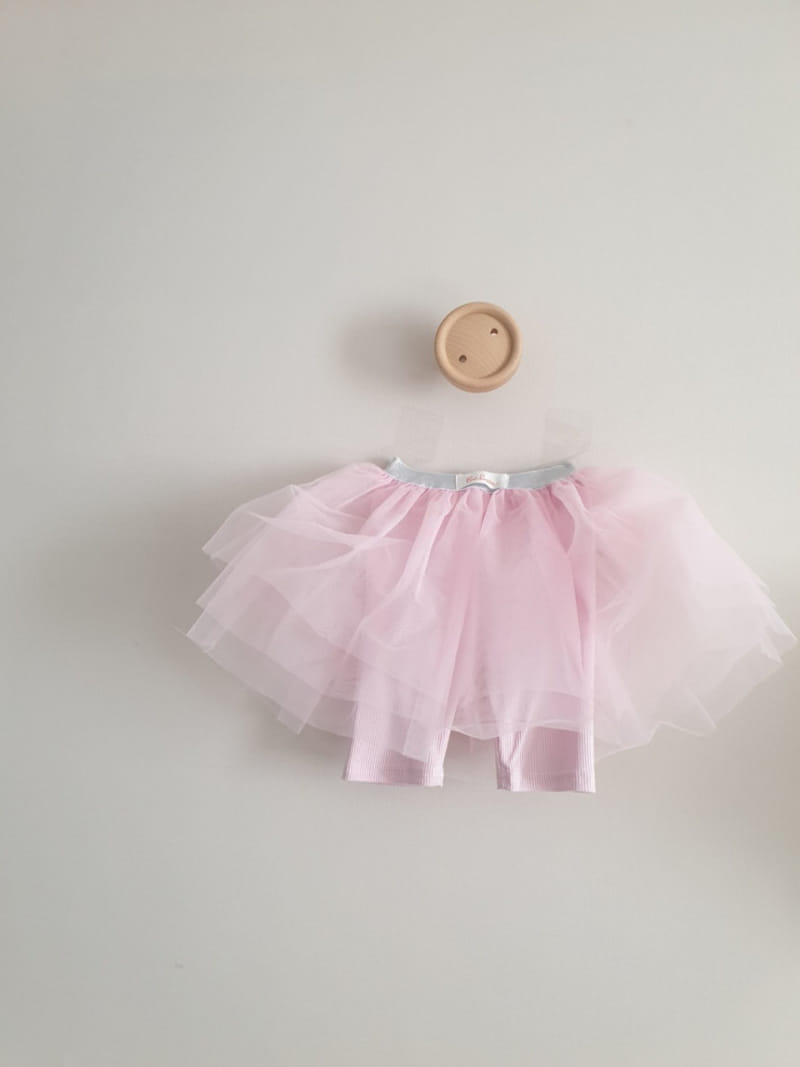 Eclair - Korean Children Fashion - #kidsstore - Tu Tu Skirt Leggings - 2