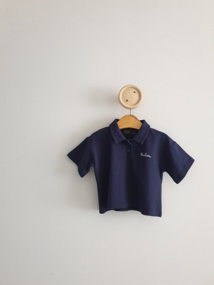 Eclair - Korean Children Fashion - #littlefashionista - Collar Tee - 2
