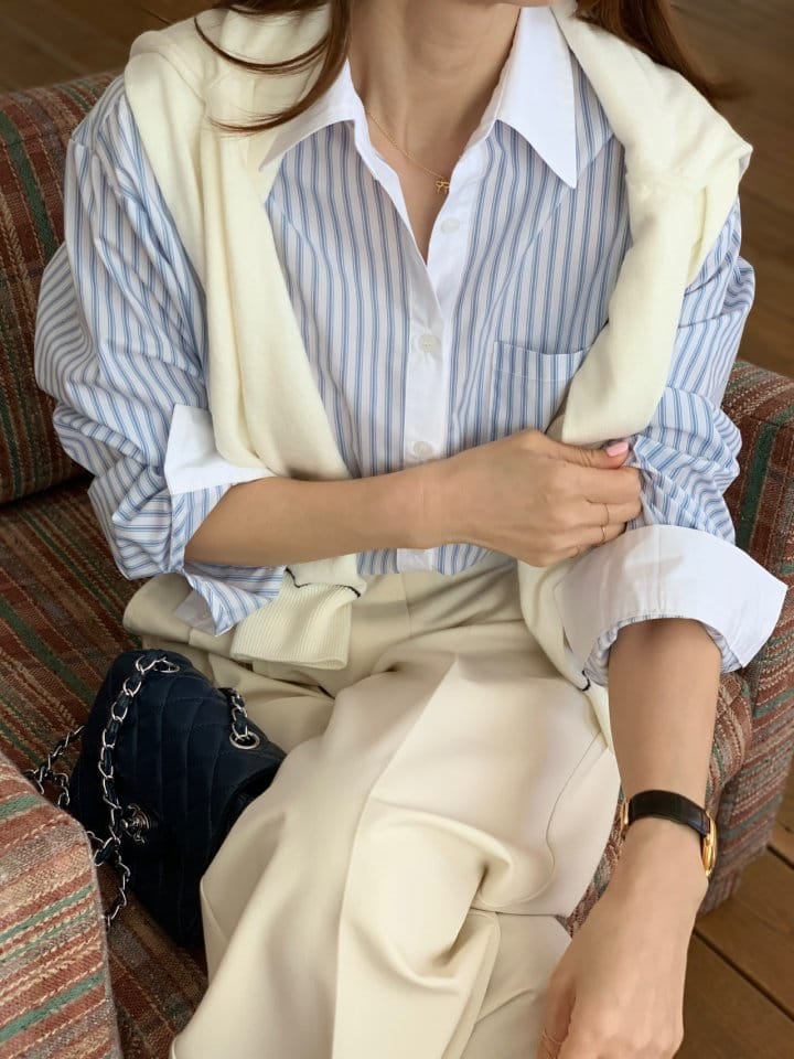 Elmu - Korean Women Fashion - #momslook - Jenny Shirt - 3