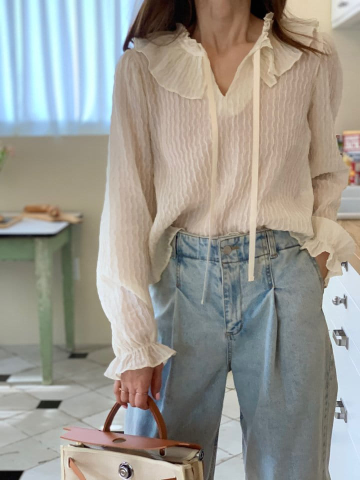Elmu - Korean Women Fashion - #momslook - Lovely Blouse - 5