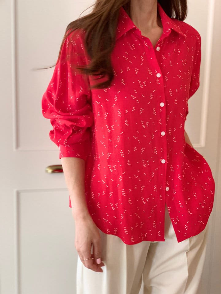 Elmu - Korean Women Fashion - #momslook - Heart Blouse - 8