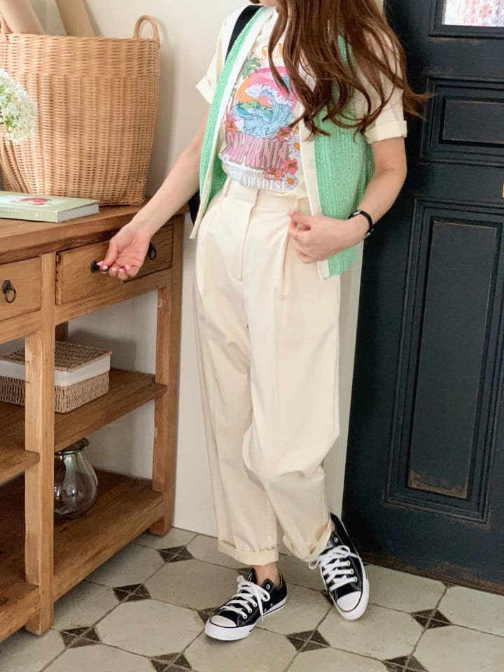 Elmu - Korean Women Fashion - #momslook - Merpin Pintuck Pants - 4