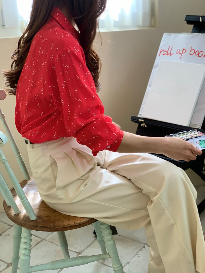 Elmu - Korean Women Fashion - #womensfashion - Heart Blouse - 9
