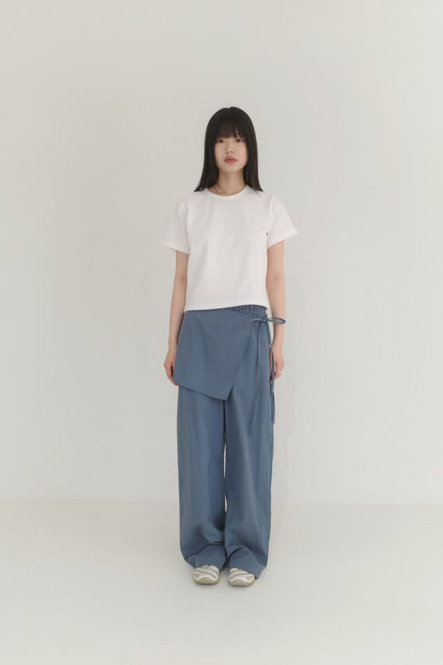 Enten - Korean Women Fashion - #thatsdarling - Arc Wrap Pants - 8