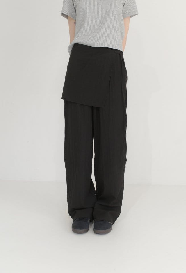 Enten - Korean Women Fashion - #womensfashion - Arc Wrap Pants