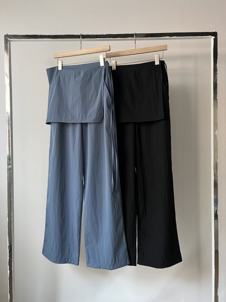 Enten - Korean Women Fashion - #womensfashion - Arc Wrap Pants - 11