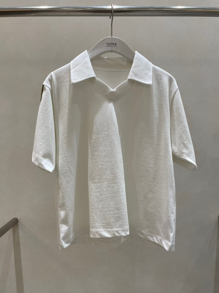 Feffer - Korean Women Fashion - #momslook - Pie Collar Tee - 6
