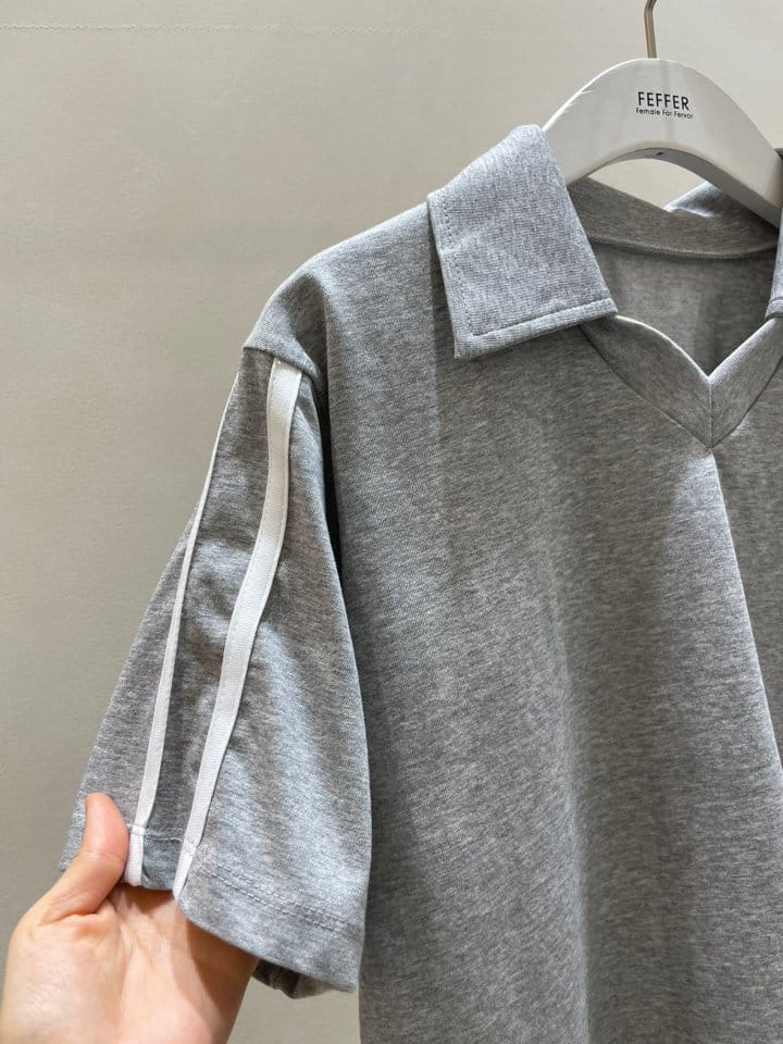 Feffer - Korean Women Fashion - #pursuepretty - Pie Collar Tee - 10