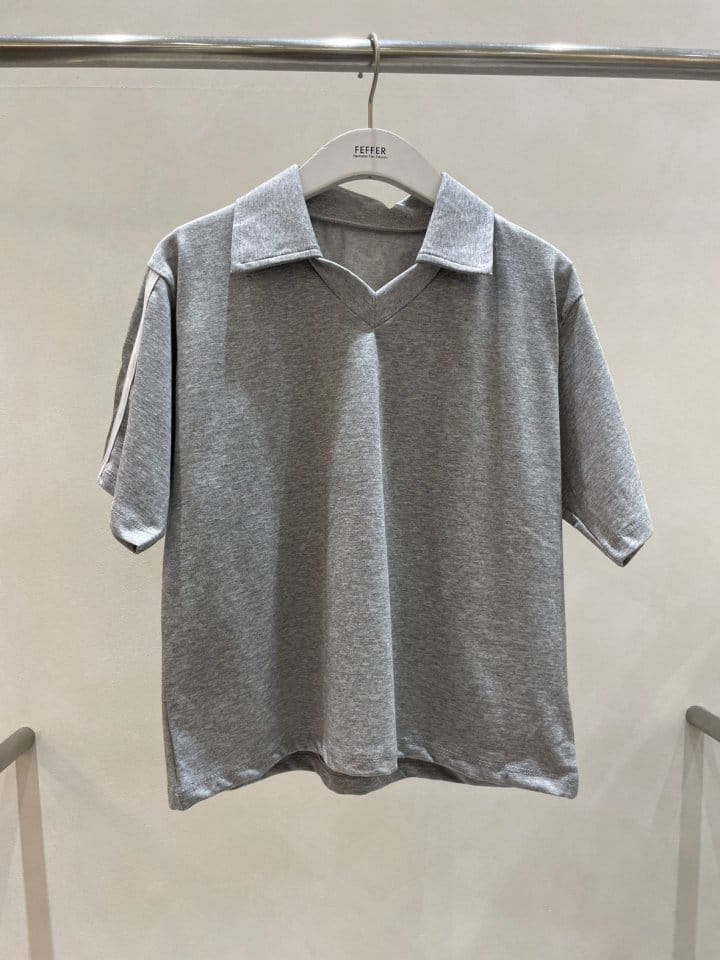 Feffer - Korean Women Fashion - #vintagekidsstyle - Pie Collar Tee - 9