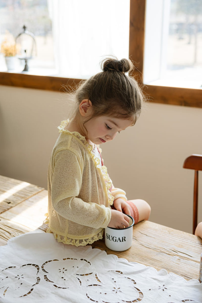 Flo - Korean Children Fashion - #stylishchildhood - Blanc Cardigan - 2