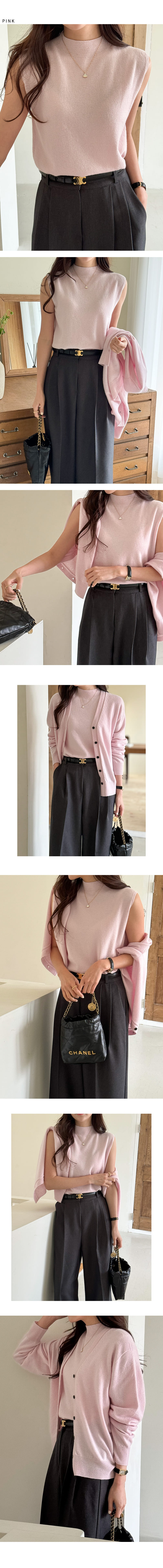 Floaty - Korean Women Fashion - #momslook - Wholegarment Dope Half Neck Sleeveless - 4