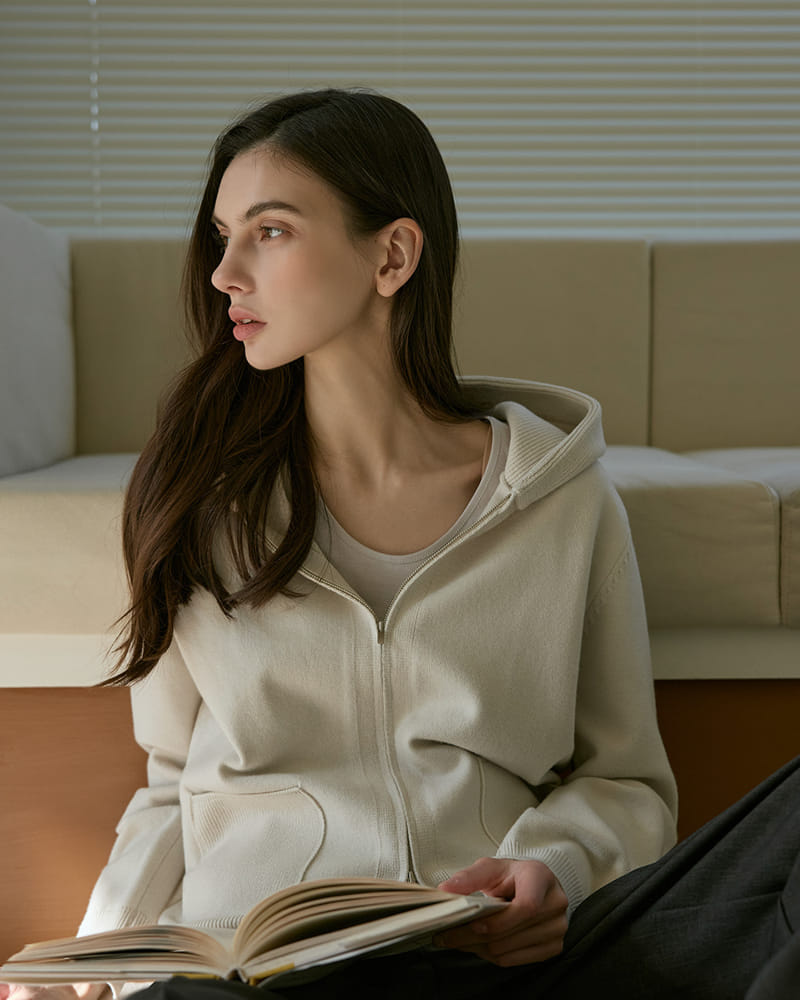 Floaty - Korean Women Fashion - #momslook - Daily Hoody Zip Up