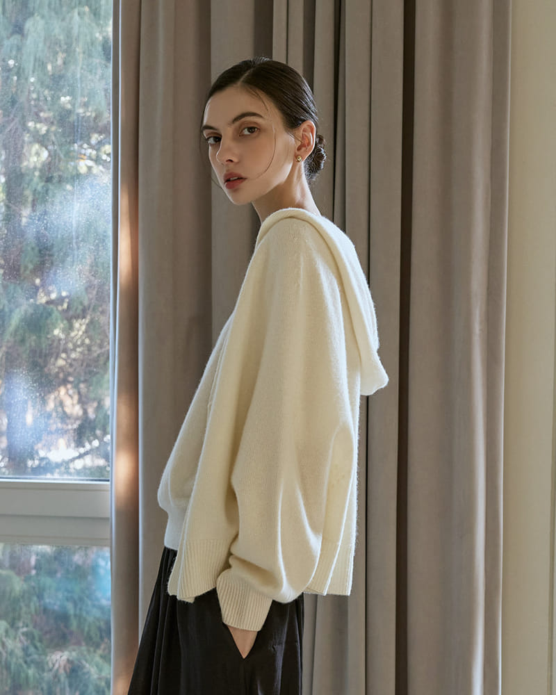 Floaty - Korean Women Fashion - #vintagekidsstyle - Wholegarment Betty Hood Cardigan