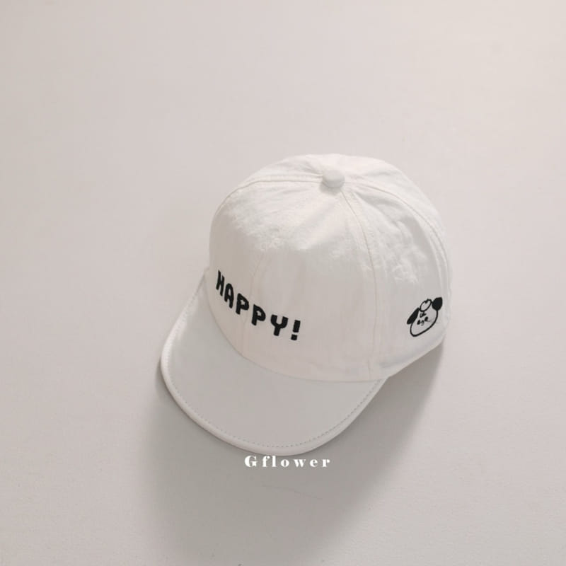 G Flower - Korean Children Fashion - #childofig - Baby Emboridery Happy Ball Cap - 7