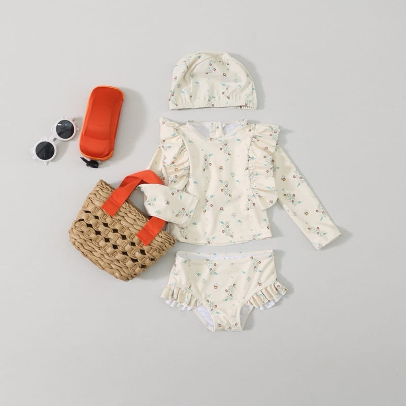 G Flower - Korean Children Fashion - #discoveringself - Flower Rash Guard