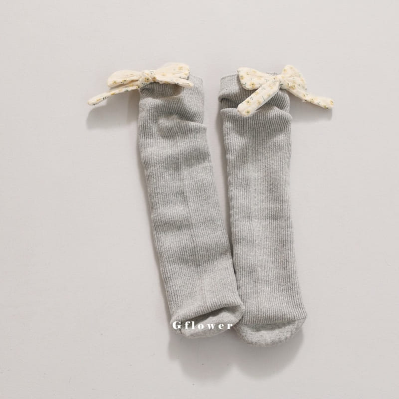 G Flower - Korean Children Fashion - #magicofchildhood - Flower Rib Knee Socke - 7
