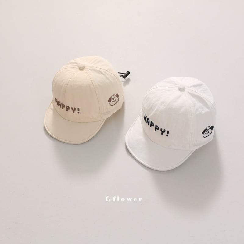 G Flower - Korean Children Fashion - #magicofchildhood - Baby Emboridery Happy Ball Cap