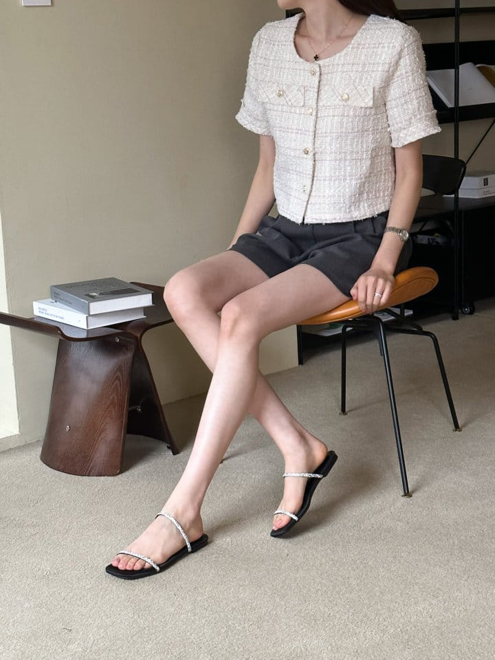Golden Shoe - Korean Women Fashion - #momslook - 1144 Slipper & Sandals - 10