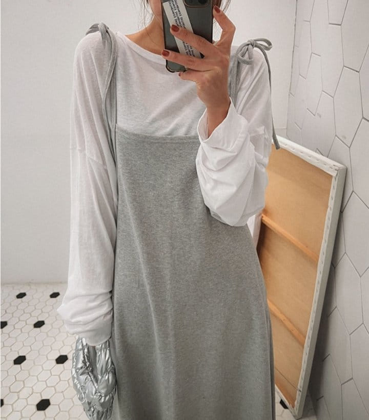 Gram - Korean Women Fashion - #momslook - Daily Ribbon One-Piece - 11