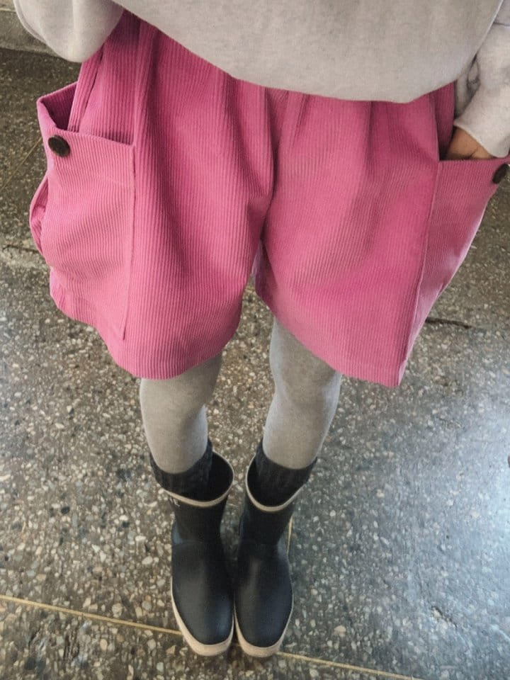 Gram - Korean Women Fashion - #momslook - Rib Button Pants - 5