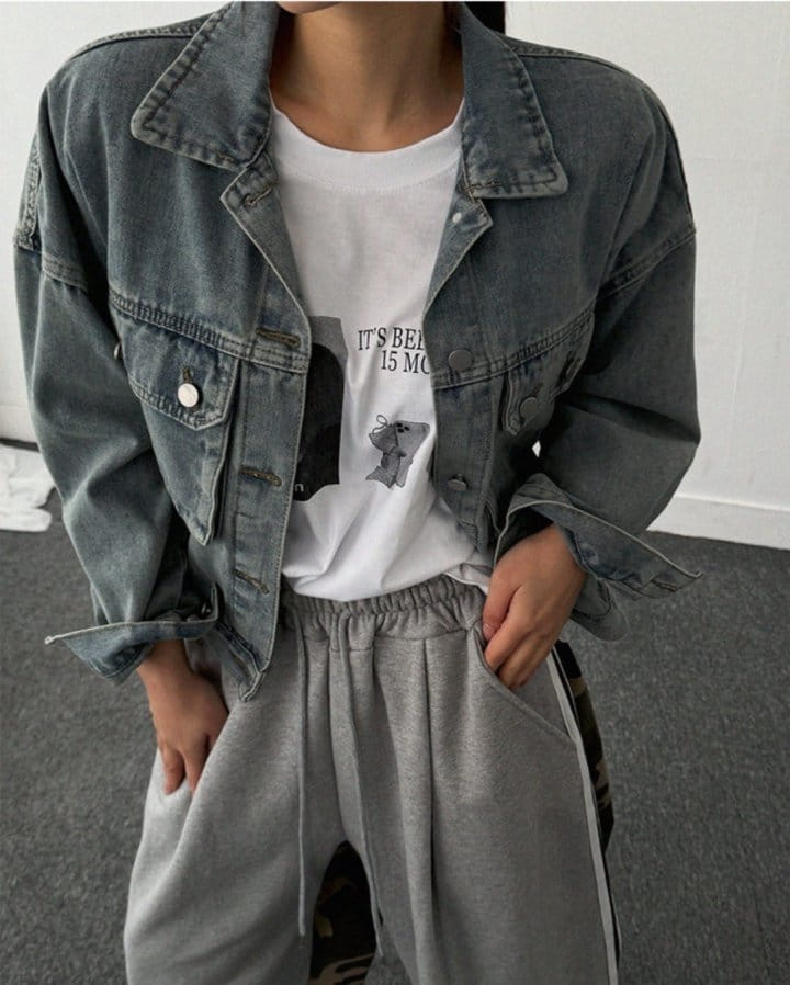 Gram - Korean Women Fashion - #momslook - Date Denim Jacket - 6