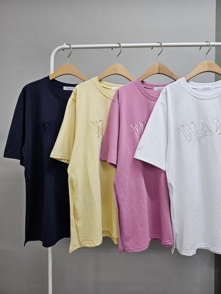 Gram - Korean Women Fashion - #restrostyle - Slit Warm Tee - 6