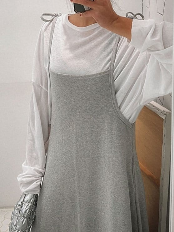 Gram - Korean Women Fashion - #pursuepretty - Daily Ribbon One-Piece - 4