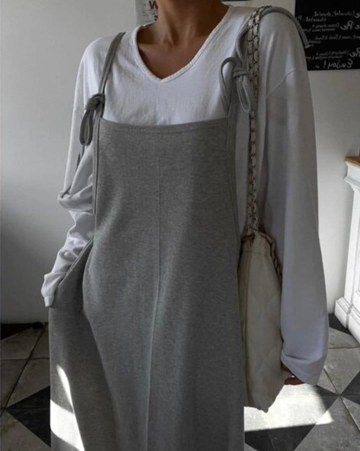 Gram - Korean Women Fashion - #restrostyle - Daily Ribbon One-Piece