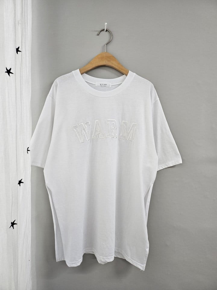 Gram - Korean Women Fashion - #shopsmall - Slit Warm Tee - 8
