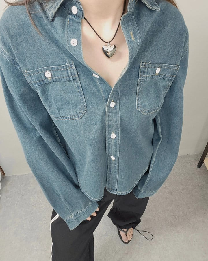 Gram - Korean Women Fashion - #thelittlethings - Basic Denim Shirt - 6